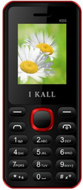 I KALL 1.8 Inch Dual Sim Mobile With Bluetooth(K-66)-Red (Red, Black)