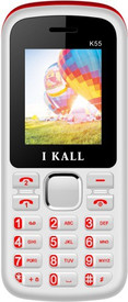 I KALL K55 1.8 Inch Dual Sim Mobile With Bluetooth (White & Red)