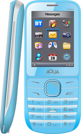 Aqua Mobiles Vibes - Dual SIM Basic Mobile Phone (Blue)