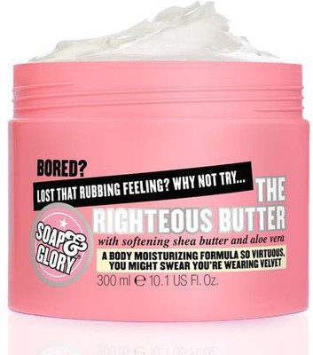 18% OFF on Soaps & Glory The Righteous Body Moisturizer Shea Butter And Aloe Vera 300 ml