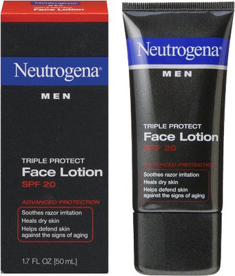 Neutrogena Men Triple Protect Face Lotion with sunscreen SPF20 50 ml Neutrogena Men Triple Protect Face Lotion with sunscreen SPF20 50 ml