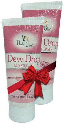 11% OFF on Herbal Glow Dew Drop Moisturiser Set of 2 110 g 11% OFF on Herbal Glow Dew Drop Moisturiser Set of 2 110 g