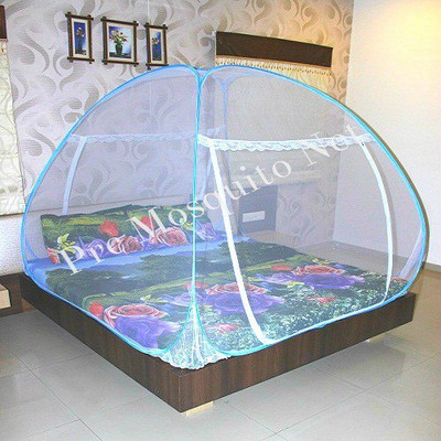 Prc Net Double Bed Blue Mosquito Net (Blue) Prc Net Double Bed Blue Mosquito Net (Blue)