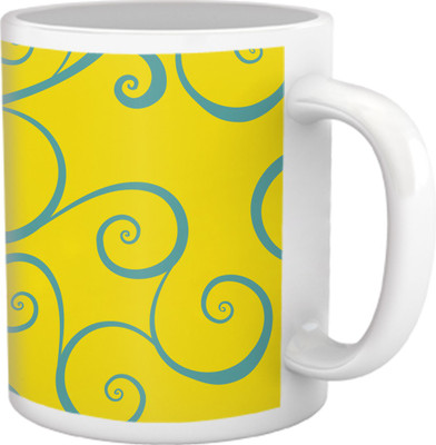 50% OFF on Tiedribbons Kinda Sexy_Modern Geometric_Steamy Paisley Pattern Ceramic Mug 325 ml