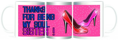 50% OFF on Refeel Gifts Thanks for Being My Soul Sister Ceramic Mug 325 ml 50% OFF on Refeel Gifts Thanks for Being My Soul Sister Ceramic Mug 325 ml
