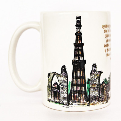 Beenthere Qutub Minar Ceramic Mug 250 ml Beenthere Qutub Minar Ceramic Mug 250 ml