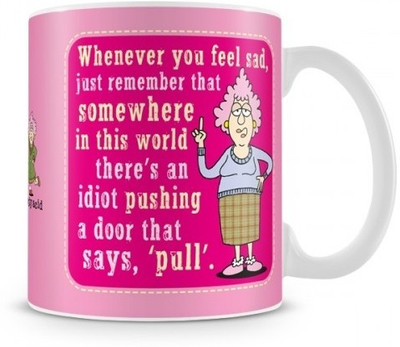 35% OFF on Aunty Acid Pull Ceramic Mug 325 ml