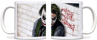 60% OFF on ShopMantra Dark Night Joker Black Ceramic Mug 300 ml