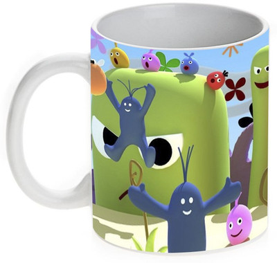 63% OFF on Mugwala Abstract Kids Cartoons Ceramic Mug 350 ml