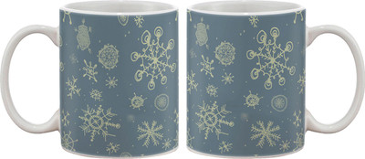 15% OFF on Artifa Snowflake Pattern Porcelain, Ceramic Mug 350 ml 15% OFF on Artifa Snowflake Pattern Porcelain, Ceramic Mug 350 ml