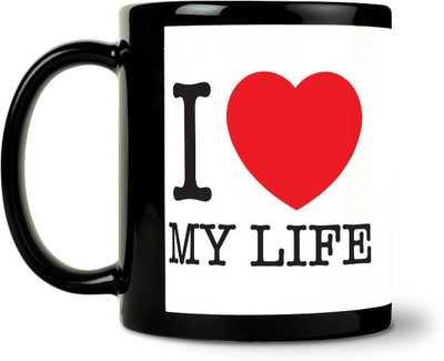 54% OFF on ShopMantra I Love My Life Ceramic Mug 300 ml