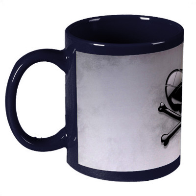 56% OFF on Amy Logo Cross Dark Blue Ceramic Mug 330 ml