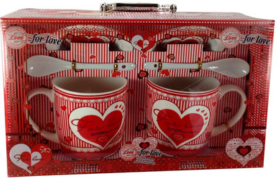 Gift Island GI840D Ceramic Mug 0.3 ml, Pack of 2