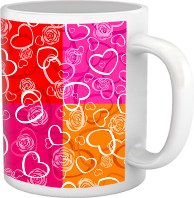 50% OFF on Tiedribbons Heart Shape Colorfull Mug Ceramic Mug 325 ml 50% OFF on Tiedribbons Heart Shape Colorfull Mug Ceramic Mug 325 ml