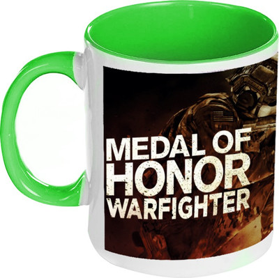 58% OFF on AMY Medal Of Honor Warfighter Inside Green Coffee Ceramic Mug 325 ml
