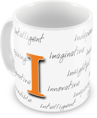 10% OFF on Everyday Gifts Happy Birthday Gift For Starting Letter I Ceramic Mug