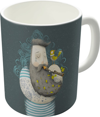80% OFF on The Fappy Store Bird Man Ceramic Mug 300 ml
