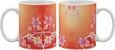 15% OFF on Artifa Flowers In Summer Porcelain, Ceramic Mug 350 ml