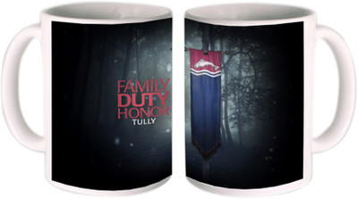 25% OFF on Shopkeeda Family Duty Honor Ceramic Mug 350 ml