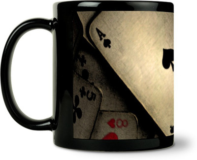 36% OFF on ShopMantra Playing Card Ceramic Mug 300 ml
