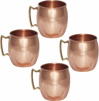 61% OFF on Prisha India Craft 009-4 Copper Mug 460 ml, Pack of 4 61% OFF on Prisha India Craft 009-4 Copper Mug 460 ml, Pack of 4