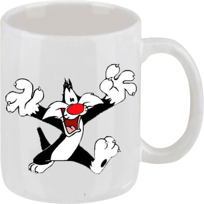 16% OFF on Ellicon Cartoon Funny Coffee Mug Ceramic Mug