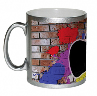 67% OFF on AMY Black Apple On Color Wall Ceramic Mug 325 ml 67% OFF on AMY Black Apple On Color Wall Ceramic Mug 325 ml