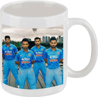 28% OFF on Ellicon C182 Team India Coffee Ceramic Mug 325 ml