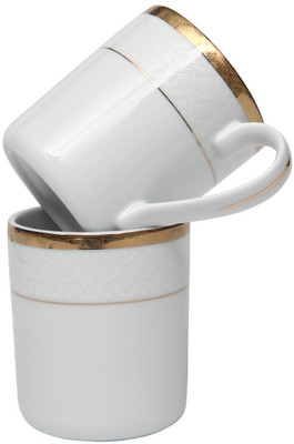 5% OFF on Lakline 80103 Porcelain Mug 350 ml, Pack of 2 5% OFF on Lakline 80103 Porcelain Mug 350 ml, Pack of 2