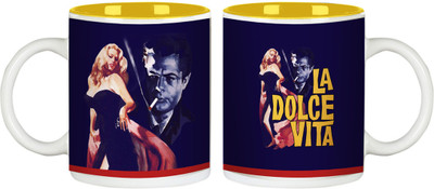 56% OFF on Posterboy La Dolce vita - Fellini Ceramic Mug 350 ml