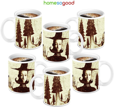 49% OFF on Homesogood Awesome Old Fashion Girl Coffee Ceramic Mug 280 ml, Pack of 6 49% OFF on Homesogood Awesome Old Fashion Girl Coffee Ceramic Mug 280 ml, Pack of 6