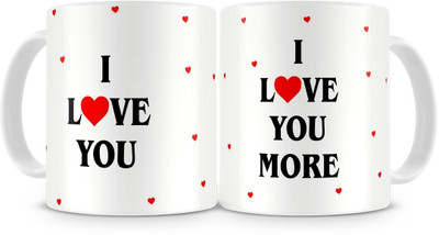 23% OFF on Everyday Gifts I Love You Couple Ceramic Mug Pack of 2
