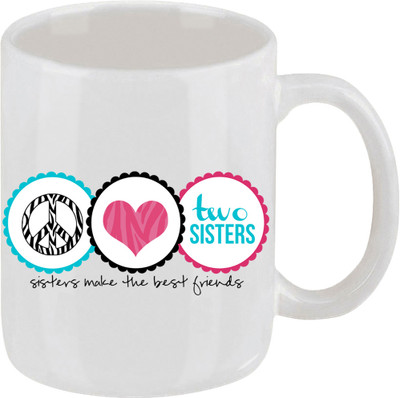 16% OFF on Ellicon 134 Sister Make The Best Friend Ceramic Mug