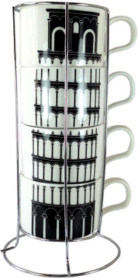 Gift Island Love Ceramic Mug 0.3 ml, Pack of 4 Gift Island Love Ceramic Mug 0.3 ml, Pack of 4