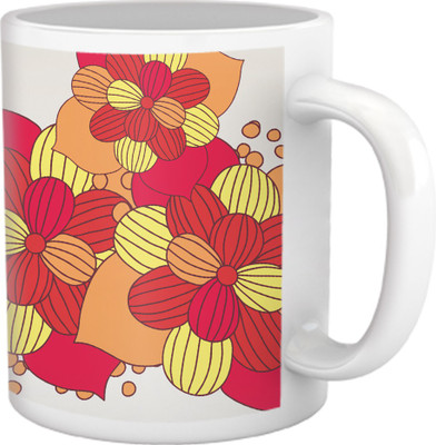 60% OFF on Tiedribbons Pure Vanity_Tru Concept_Vintage Polka Pattern Ceramic Mug 325 ml