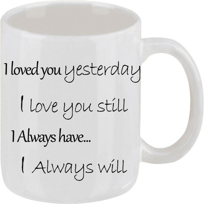 16% OFF on Ellicon I Loved Yesterday Ceramic Mug