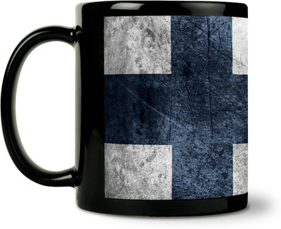 36% OFF on ShopMantra Finland Flag Ceramic Mug 300 ml