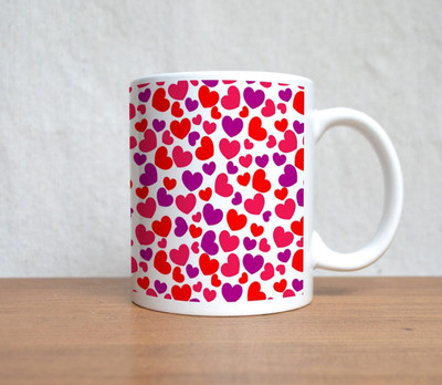 50% OFF on StyBuzz Colorfull Heart Porcelain Mug 300 ml 50% OFF on StyBuzz Colorfull Heart Porcelain Mug 300 ml