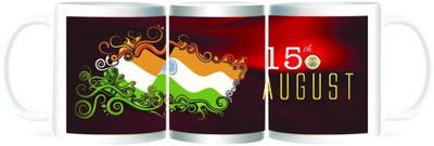 50% OFF on Refeel Gifts Independence Day Ceramic Mug 325 ml 50% OFF on Refeel Gifts Independence Day Ceramic Mug 325 ml