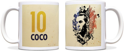 60% OFF on ShopMantra Karim Benzema France Football Black Ceramic Mug 300 ml