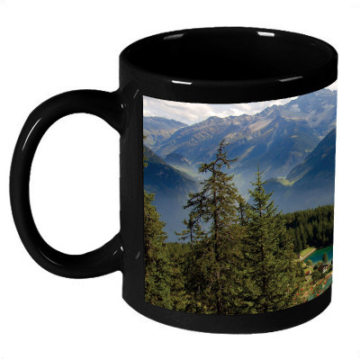 61% OFF on AMY Beautiful Lake In The Mountain Ceramic Mug 325 ml