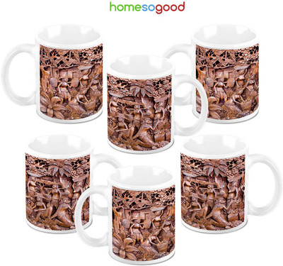 49% OFF on HomeSoGood Performing The Duty Ceramic Mug 325 ml, Pack of 6 49% OFF on HomeSoGood Performing The Duty Ceramic Mug 325 ml, Pack of 6