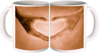 25% OFF on Shopkeeda Heart Shape Ceramic Mug 350 ml