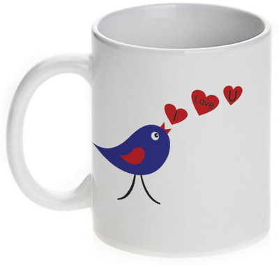 63% OFF on Mugwala Ceramic Blue Love Bird Valentine Ceramic Mug 330 ml 63% OFF on Mugwala Ceramic Blue Love Bird Valentine Ceramic Mug 330 ml