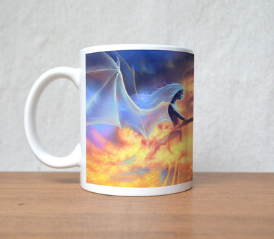 33% OFF on StyBuzz Dragon and Angel In Sky Porcelain Mug 300 ml 33% OFF on StyBuzz Dragon and Angel In Sky Porcelain Mug 300 ml