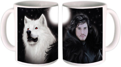 62% OFF on Shopkeeda Jon Snow Ceramic Mug 350 ml