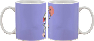 15% OFF on Artifa Three Fishes Porcelain, Ceramic Mug 350 ml