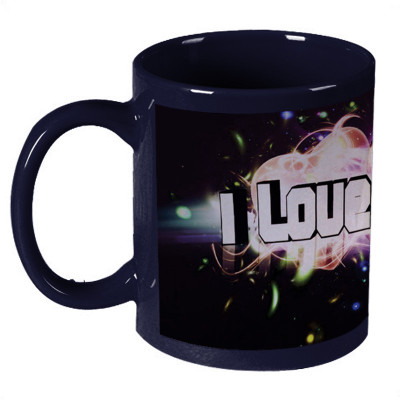 68% OFF on Amy I Love Music Passion Dark Blue Ceramic Mug 330 ml 68% OFF on Amy I Love Music Passion Dark Blue Ceramic Mug 330 ml