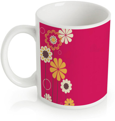 60% OFF on StyBuzz Cute Floral Happy Mothers Day Porcelain Mug 300 ml