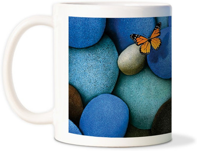75% OFF on AMY Big Stones Butterflycoffee Ceramic Mug